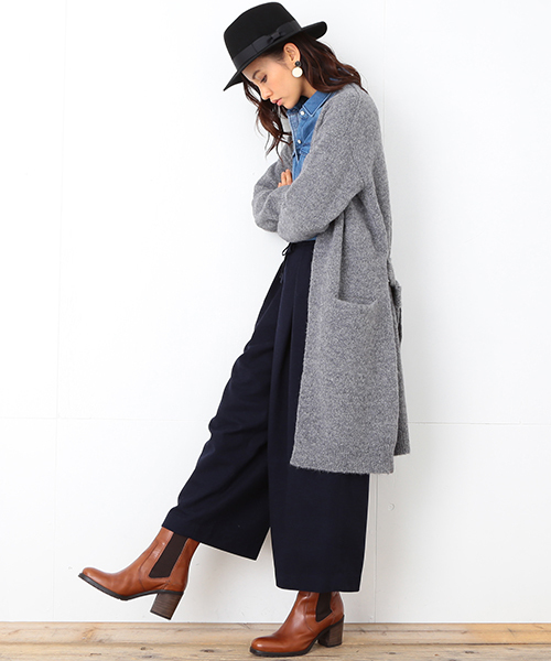 B:MING by BEAMS（ビーミングバイビームス）の「ビーミング by ビームス / T/Rガウチョパンツ（その他パンツ・レディース・ライトグレー/ネイビー・SMALL/MEDIUM）」の16枚目の写真