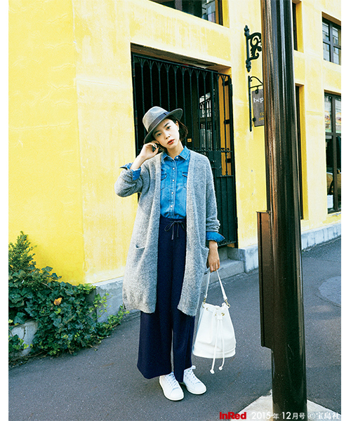 B:MING by BEAMS（ビーミングバイビームス）の「ビーミング by ビームス / T/Rガウチョパンツ（その他パンツ・レディース・ライトグレー/ネイビー・SMALL/MEDIUM）」の17枚目の写真