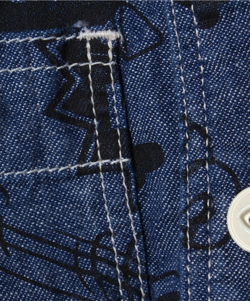 JOEY HYSTERIC(ジョーイヒステリック)の「CW/CHILLY PUNKS総柄 長袖ワークシャツ(シャツ/ブラウス・キッズ・レッド系その他/ブルー系その他・MEDIUM/SMALL)」の9枚目の写真