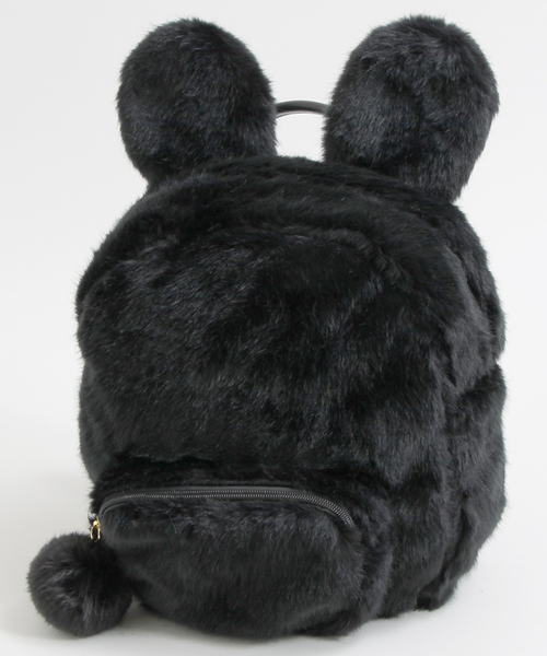 WEGO（ウィゴー）の「WEGO/ウサギミミファーリュック（バックパック/リュック・レディース・ホワイト/ブラック/ピンク・FREE）」の2枚目の写真