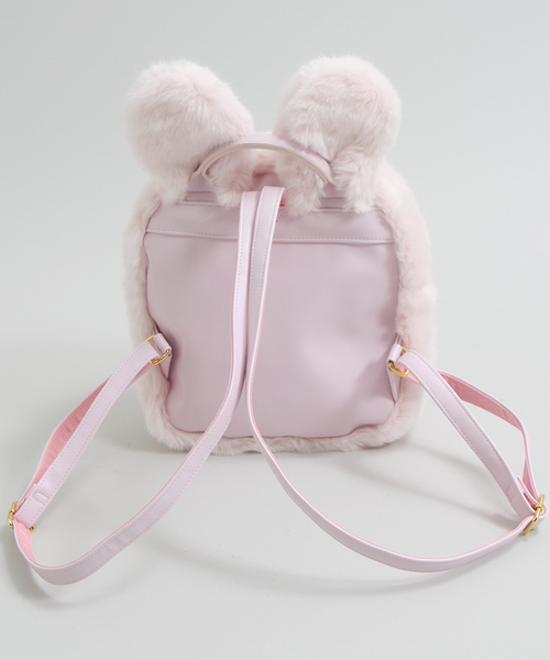 WEGO（ウィゴー）の「WEGO/ウサギミミファーリュック（バックパック/リュック・レディース・ホワイト/ブラック/ピンク・FREE）」の5枚目の写真