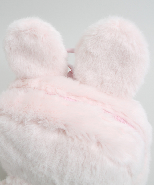 WEGO（ウィゴー）の「WEGO/ウサギミミファーリュック（バックパック/リュック・レディース・ホワイト/ブラック/ピンク・FREE）」の6枚目の写真