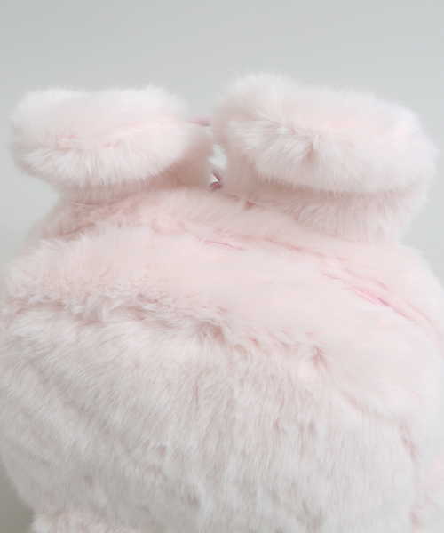 WEGO（ウィゴー）の「WEGO/ウサギミミファーリュック（バックパック/リュック・レディース・ホワイト/ブラック/ピンク・FREE）」の7枚目の写真