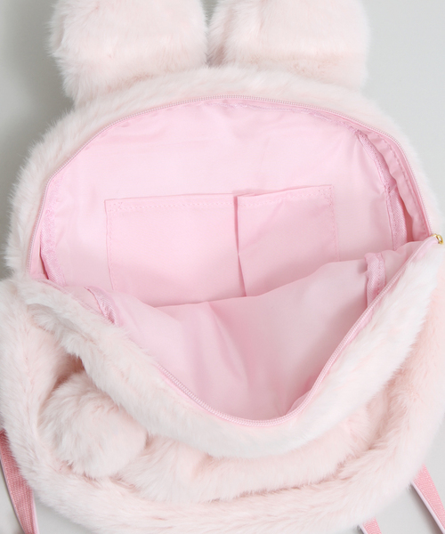 WEGO（ウィゴー）の「WEGO/ウサギミミファーリュック（バックパック/リュック・レディース・ホワイト/ブラック/ピンク・FREE）」の10枚目の写真