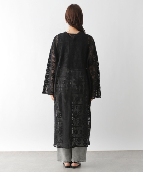 LEPSIM(レプシィム)の「メッシュレースガウンワンピース 128341(ワンピース・レディース・ブラック/オフホワイト・FREE)」の10枚目の写真