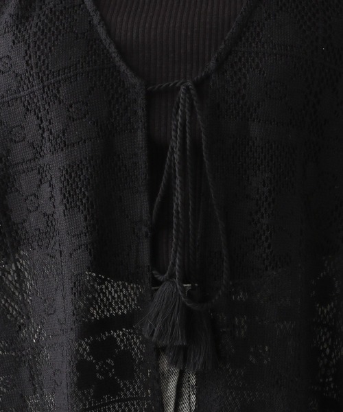 LEPSIM(レプシィム)の「メッシュレースガウンワンピース 128341(ワンピース・レディース・ブラック/オフホワイト・FREE)」の6枚目の写真