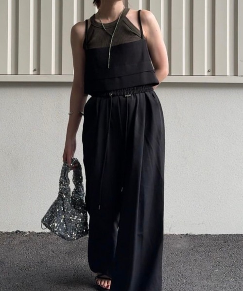 BARRETTA(バレッタ)の「イージーワイドパンツ(その他パンツ・レディース・ブラック/ホワイト・FREE)」の6枚目の写真