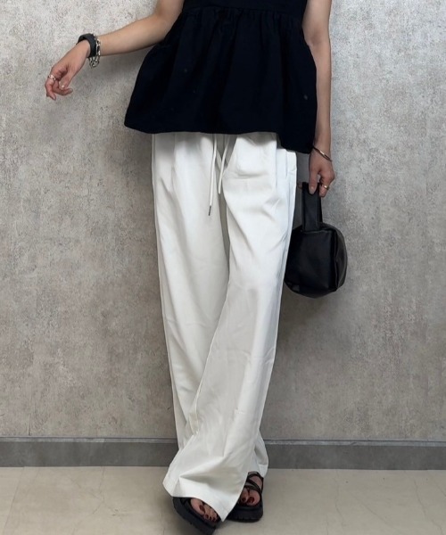 BARRETTA(バレッタ)の「イージーワイドパンツ(その他パンツ・レディース・ブラック/ホワイト・FREE)」の16枚目の写真