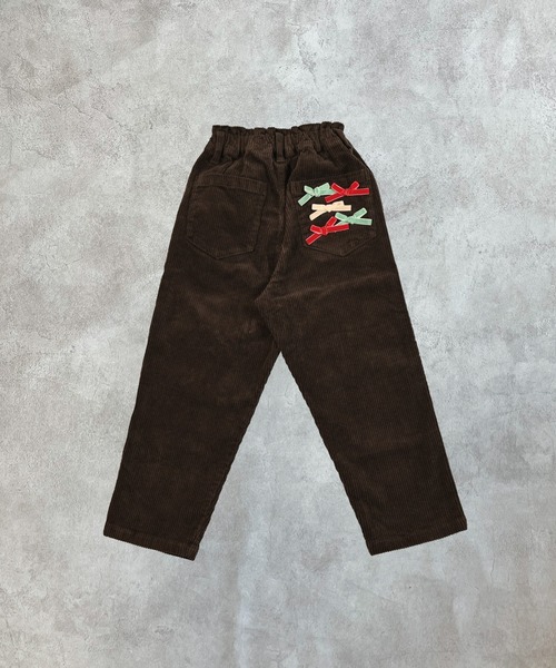 CALMIA(カルミア)の「リボンいっぱいコールテンパンツ(その他パンツ・キッズ・オフホワイト/チャコール・90/100/110/120/80/130/140/150)」の15枚目の写真