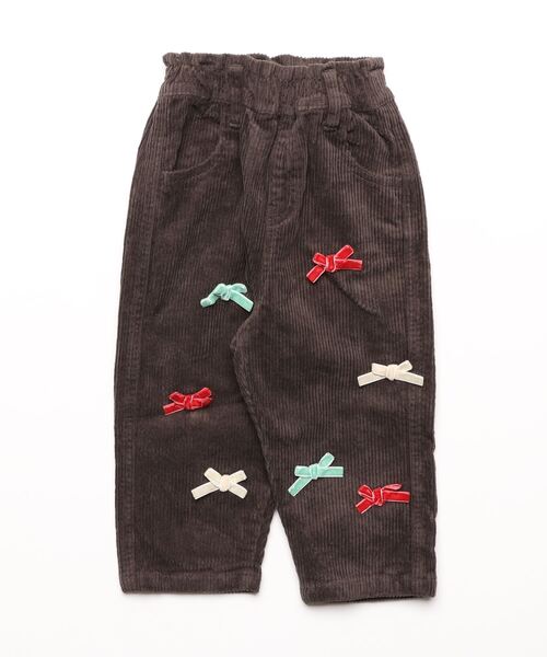 CALMIA(カルミア)の「リボンいっぱいコールテンパンツ(その他パンツ・キッズ・オフホワイト/チャコール・90/100/110/120/80/130/140/150)」の16枚目の写真