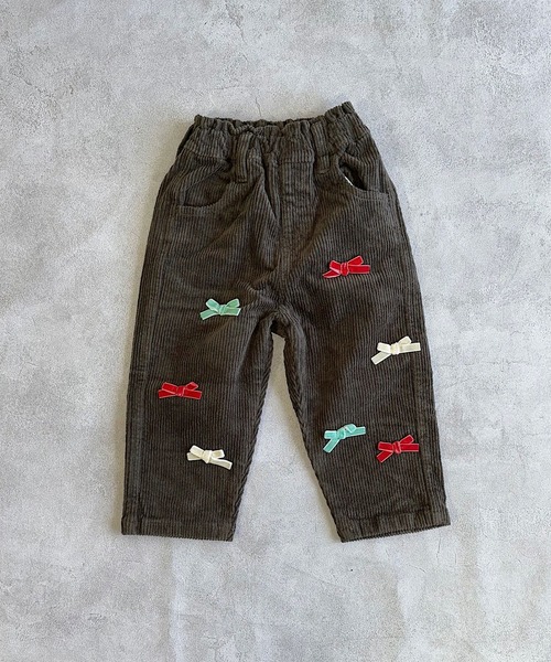 CALMIA(カルミア)の「リボンいっぱいコールテンパンツ(その他パンツ・キッズ・オフホワイト/チャコール・90/100/110/120/80/130/140/150)」の22枚目の写真
