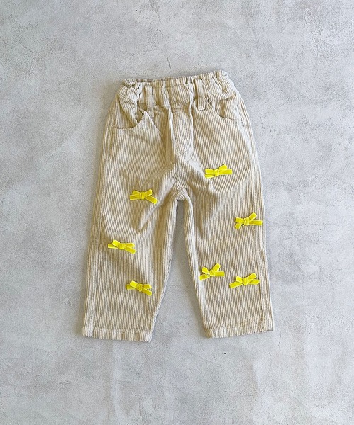 CALMIA(カルミア)の「リボンいっぱいコールテンパンツ(その他パンツ・キッズ・オフホワイト/チャコール・90/100/110/120/80/130/140/150)」の18枚目の写真