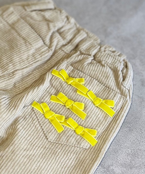 CALMIA(カルミア)の「リボンいっぱいコールテンパンツ(その他パンツ・キッズ・オフホワイト/チャコール・90/100/110/120/80/130/140/150)」の21枚目の写真