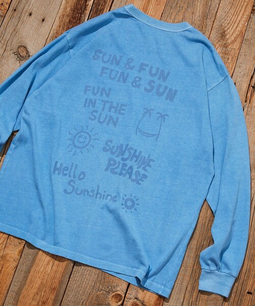 Jonas Claesson（ジョナスクレアッソン）の「JONAS CLAESSON/ジョナス クレアッソン Insideout Sun Fun L/S TEE/インサイドアウト サン ファン ロングスリーブ Tシャツ/リバーシブル/リラックスフィット（Tシャツ/カットソー・メンズ・サックスブルー/チャコールグレー/オフホワイト/マスタード・SMALL/MEDIUM/LARGE）」の17枚目の写真