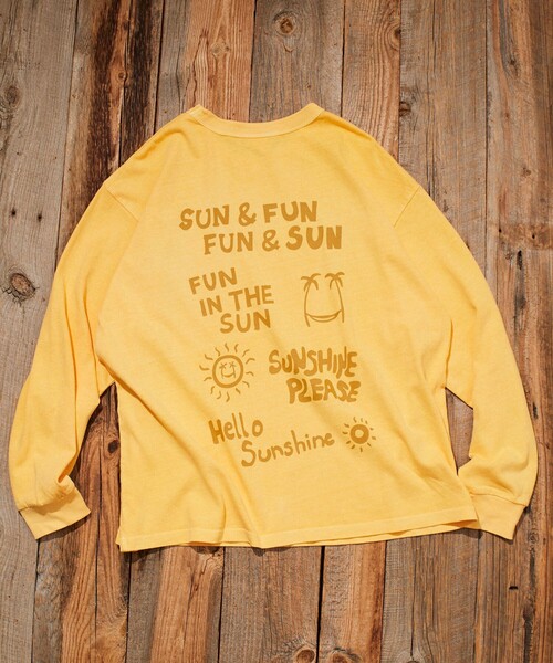 Jonas Claesson（ジョナスクレアッソン）の「JONAS CLAESSON/ジョナス クレアッソン Insideout Sun Fun L/S TEE/インサイドアウト サン ファン ロングスリーブ Tシャツ/リバーシブル/リラックスフィット（Tシャツ/カットソー・メンズ・サックスブルー/チャコールグレー/オフホワイト/マスタード・SMALL/MEDIUM/LARGE）」の19枚目の写真