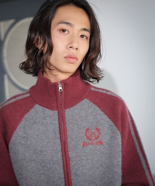 PBLIM（ページボーイリム）の「PBLIM/トラックニット（ニット/セーター・レディース・レッド/ブラウン/ネイビー・FREE）」の7枚目の写真