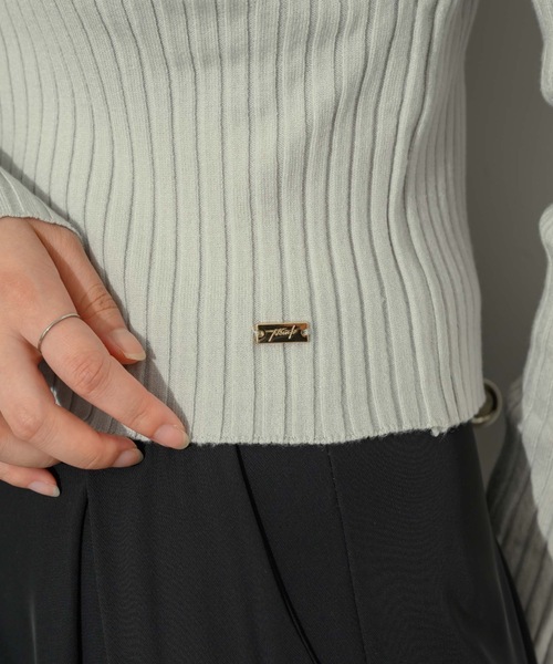 オープンボートネックリブニット(ニット/セーター)|NEUNA(ヌナ) オープンボートネックリブニット(ニット/セーター)|NEUNA(ヌナ)