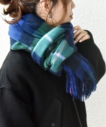 SHIPS any | SHIPS any: ウール チェック ストール 24FW(ストール/ショール)