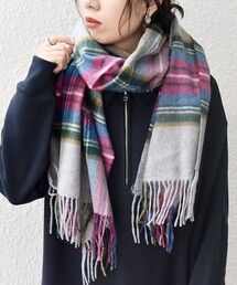SHIPS any | SHIPS any: ウール チェック ストール 24FW(ストール/ショール)