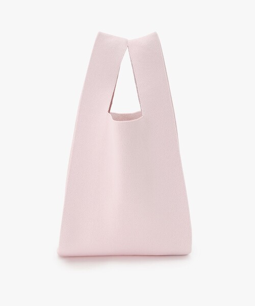 To b. by agnes b.（トゥービーバイアニエスベー）の「ニット ロゴ トートバッグ（トートバッグ・レディース・ピンク・FREE）」の6枚目の写真