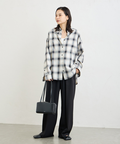 ジャーナルスタンダード　ソフトクロスチェックシャツ JOURNAL STANDARD シャツ ブラウス ソフトチェッククロスシャツ