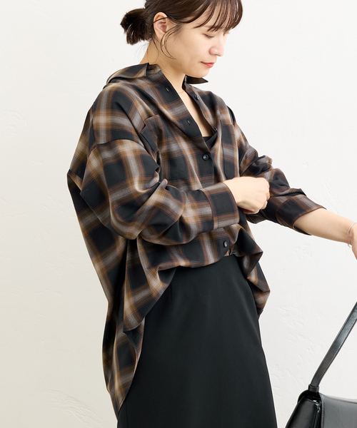 追加2》ソフトチェッククロスシャツ（シャツ/ブラウス）｜JOURNAL