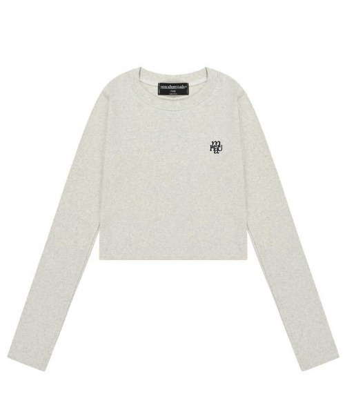 売れ筋新商品 .kom × A'GEM/9 『muah CROP STITCH LOGO muah/ムーアムーア』 アイドル