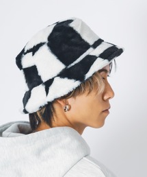 RE730（アールイーセブンサーティー）の「【RE730】ふわふわもこもこの可愛いファーのバケットハット（ハット）」