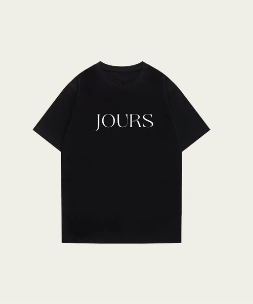LA POMME jours（ラポミ・ジュール）の「JOURS Traditional LOGO T（Tシャツ/カットソー・レディース・ブラック/ホワイト・SMALL/MEDIUM/LARGE/X-LARGE）」の2枚目の写真