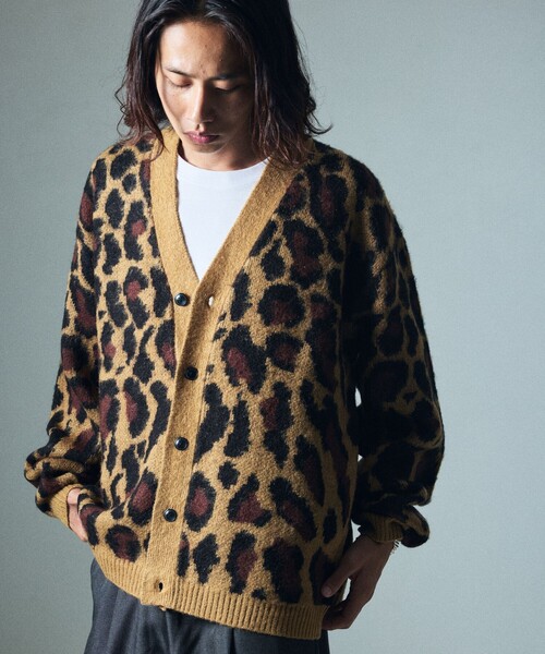 【セール】限定展開 モヘヤタッチ レオパード柄 ルーズカーディガン（カーディガン/ボレロ）｜FREAK'S STORE（フリークスストア）