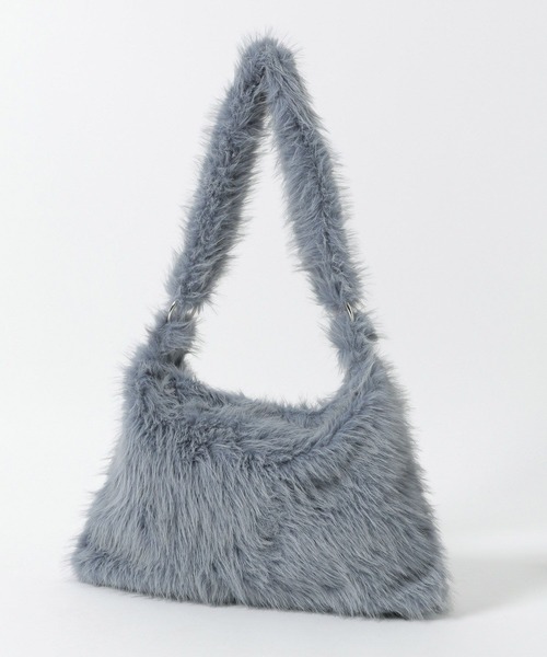 PAGEBOY(ページボーイ)の「シャギーファーショルダーBAG(ショルダーバッグ・レディース・ブルー/オフホワイト/ブラック・FREE)」の21枚目の写真