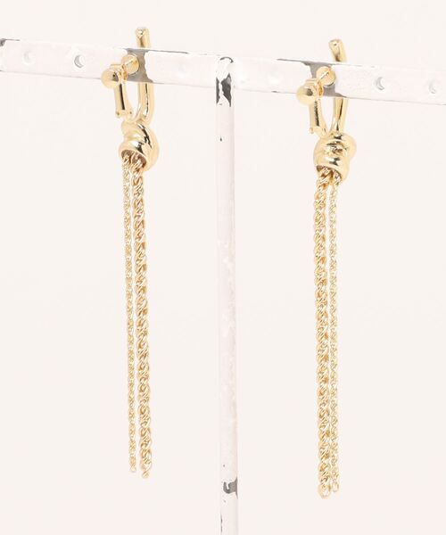 COLONY 2139（コロニートゥーワンスリーナイン）の「ノットチェーンイヤリング（イヤリング・レディース・シルバー/ゴールド・FREE）」の11枚目の写真