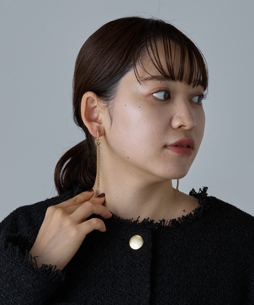 COLONY 2139（コロニートゥーワンスリーナイン）の「ノットチェーンイヤリング（イヤリング・レディース・シルバー/ゴールド・FREE）」の10枚目の写真