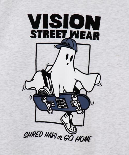 VISION STREET WEAR（ヴィジョンストリートウェア）の「∴WEGO/VISIONゴーストスケータープルオーバー（スウェット・メンズ・アッシュグレー/ブラック・MEDIUM/LARGE）」の21枚目の写真