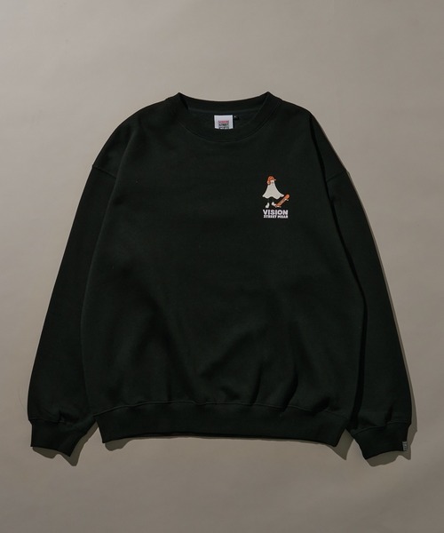 VISION STREET WEAR（ヴィジョンストリートウェア）の「∴WEGO/VISIONゴーストスケータープルオーバー（スウェット・メンズ・アッシュグレー/ブラック・MEDIUM/LARGE）」の12枚目の写真