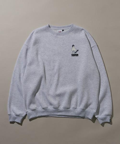 VISION STREET WEAR（ヴィジョンストリートウェア）の「∴WEGO/VISIONゴーストスケータープルオーバー（スウェット・メンズ・アッシュグレー/ブラック・MEDIUM/LARGE）」の14枚目の写真