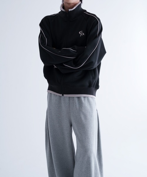 epnok（エプノック）の「【EPNK】Bi-color rib track jacket / バイカラーリブトラックジャケット（ブルゾン・メンズ・ネイビー/ブラック・LARGE/MEDIUM/SMALL）」の13枚目の写真
