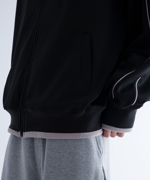 epnok（エプノック）の「【EPNK】Bi-color rib track jacket / バイカラーリブトラックジャケット（ブルゾン・メンズ・ネイビー/ブラック・LARGE/MEDIUM/SMALL）」の16枚目の写真