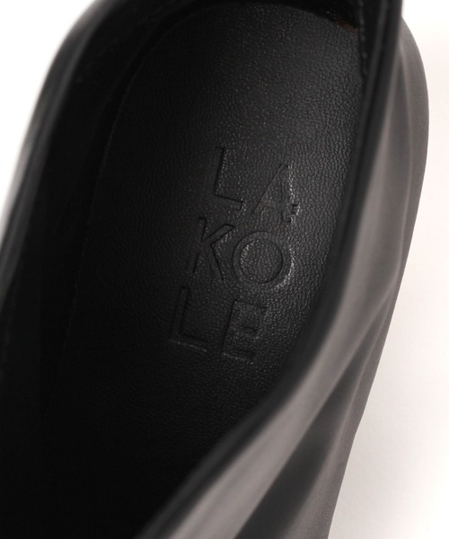 LAKOLE(ラコレ)の「ワイドシャフトブーツ / 140076(ブーツ・レディース・ブラック/ベージュ・MEDIUM/LARGE)」の19枚目の写真