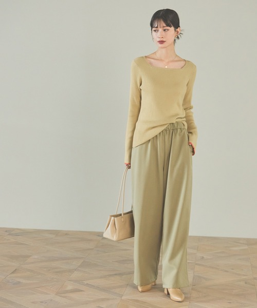 LAKOLE(ラコレ)の「ワイドシャフトブーツ / 140076(ブーツ・レディース・ブラック/ベージュ・MEDIUM/LARGE)」の9枚目の写真