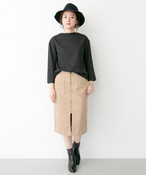 URBAN RESEARCH（アーバンリサーチ）の「UR グレンチェックボトルネックプルオーバー（シャツ/ブラウス・レディース・ライトグレー/チャコールグレー・FREE）」の8枚目の写真