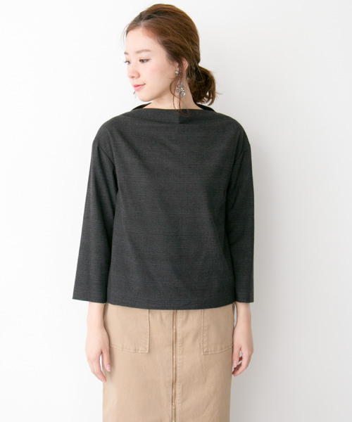 URBAN RESEARCH（アーバンリサーチ）の「UR グレンチェックボトルネックプルオーバー（シャツ/ブラウス・レディース・ライトグレー/チャコールグレー・FREE）」の10枚目の写真