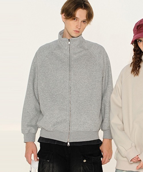 【セール】オーバーサイズスタンドネックジップアップスウェット（スウェット）｜Ressaca（レサーカ）