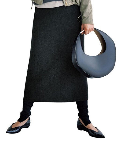 UNFILO（アンフィーロ）の「リブレギンス（レギンス/スパッツ・レディース・ブラック系/グレー系・X-LARGE）」の2枚目の写真