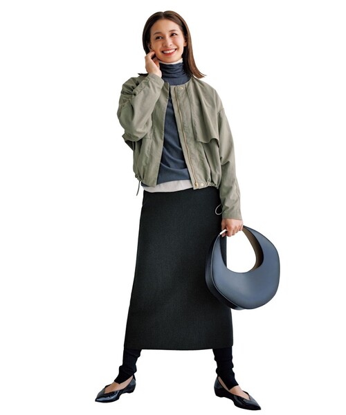 UNFILO（アンフィーロ）の「リブレギンス（レギンス/スパッツ・レディース・ブラック系/グレー系・X-LARGE）」の3枚目の写真