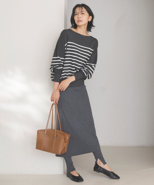 UNFILO（アンフィーロ）の「リブレギンス（レギンス/スパッツ・レディース・ブラック系/グレー系・X-LARGE）」の8枚目の写真