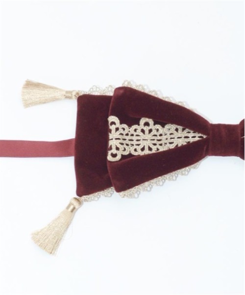 axes femme kawaii（アクシーズファムカワイイ）の「タッセル付リボンヘッドドレス（カチューシャ・レディース・ワイン/ブラック/ブルー・FREE）」の6枚目の写真