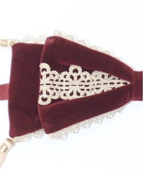 axes femme kawaii（アクシーズファムカワイイ）の「タッセル付リボンヘッドドレス（カチューシャ・レディース・ワイン/ブラック/ブルー・FREE）」の8枚目の写真