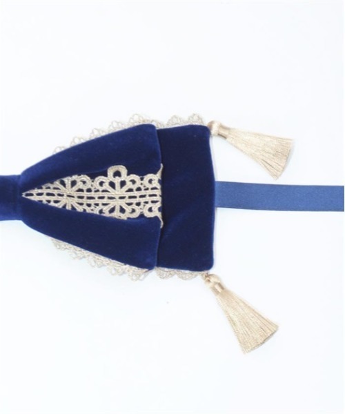 axes femme kawaii（アクシーズファムカワイイ）の「タッセル付リボンヘッドドレス（カチューシャ・レディース・ワイン/ブラック/ブルー・FREE）」の15枚目の写真