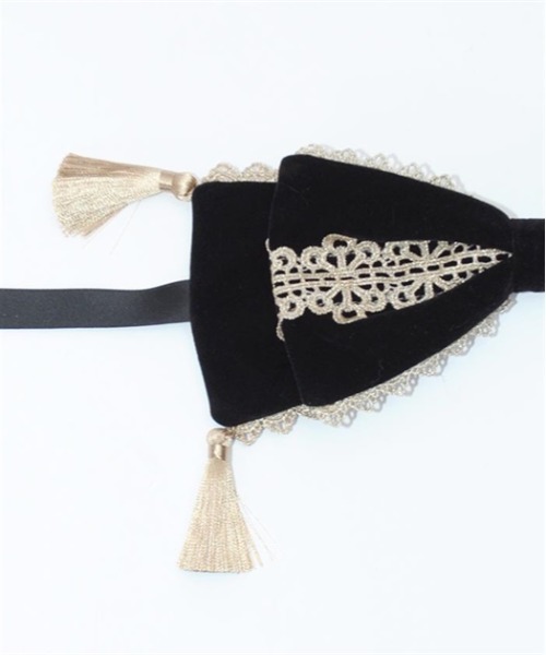 axes femme kawaii（アクシーズファムカワイイ）の「タッセル付リボンヘッドドレス（カチューシャ・レディース・ワイン/ブラック/ブルー・FREE）」の19枚目の写真